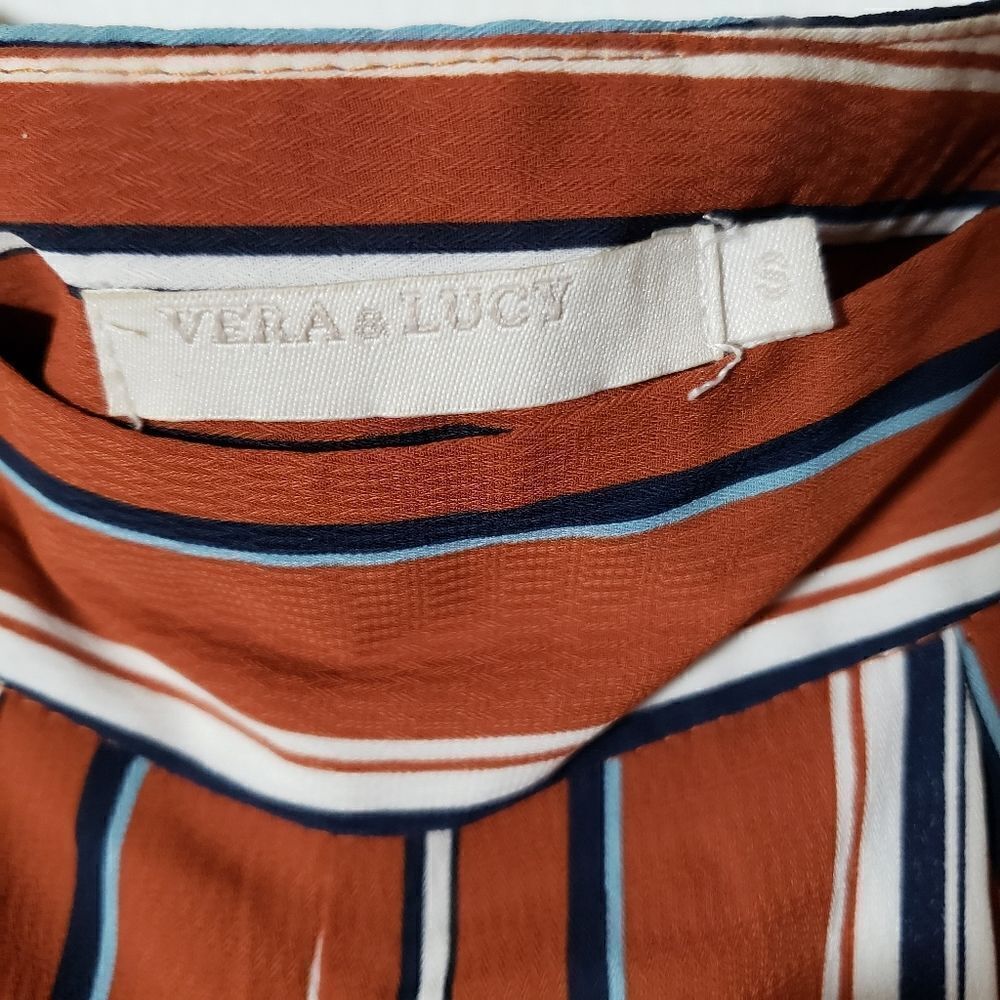 Vera & Lucy Boho Print Wide Leg Casual Pants Size S - Picture 2 of 7